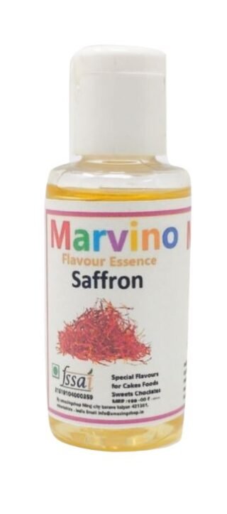 Marvino Saffron Flavour Essence Extracts For Cakes Whip-Creams Sweets Chocolates And Icecreams
