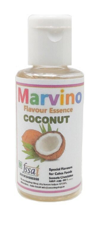 Marvino Coconut Flavour Essence Extracts For Cakes Whip-Creams Sweets Chocolates And Icecreams.