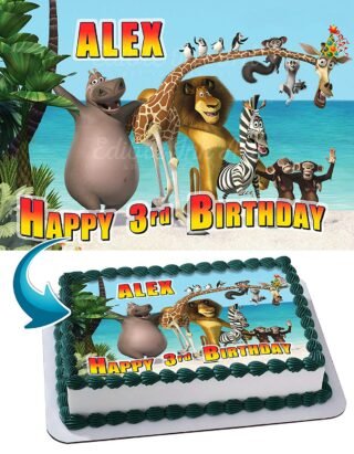 Marvino Edible Cake Topper Decorative Sheet Sugar Frosting Icing Cake Photo Decoration Ready to Use 28X20cms (Design 19)
