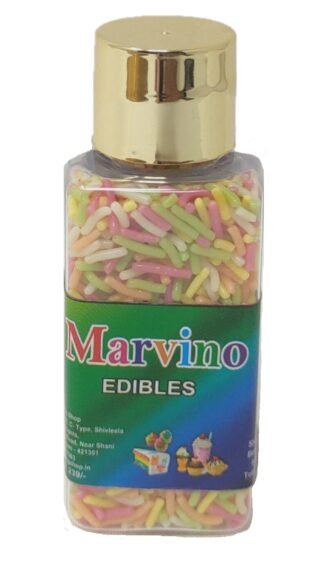 Marvino Edibles Cake and Pastries Decoration (Multi Colored sprinkles)