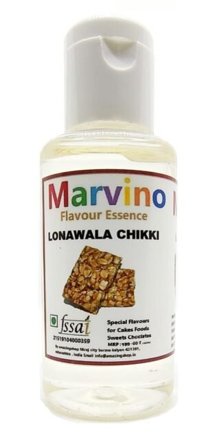 Marvino Lonawala chikki Food Flavours Essence for Cakes Whipcream Fondant Sweets Ice-Creams Chocolates Flavoring Syrup
