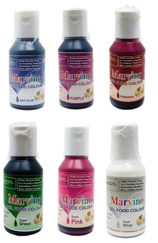 Marvino Edible Concentrated Gel Icing Food Colors (Gel Food Color 6)