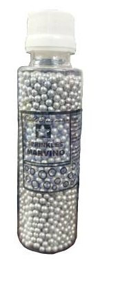 Marvino Silver Sprinkles, silver ball 3 mm for decorating cakes ,icecream, pastries (100gm) silver Sprinkles