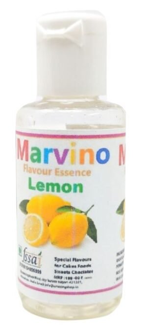 Marvino Lemon Flavour Essence Extracts For Cakes Whip-Creams Sweets Chocolates And Icecreams