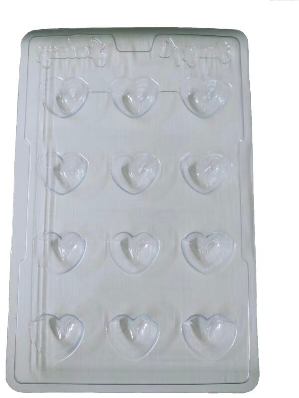 Marvino Plastic Chocolate Mould Design 2(Heart)