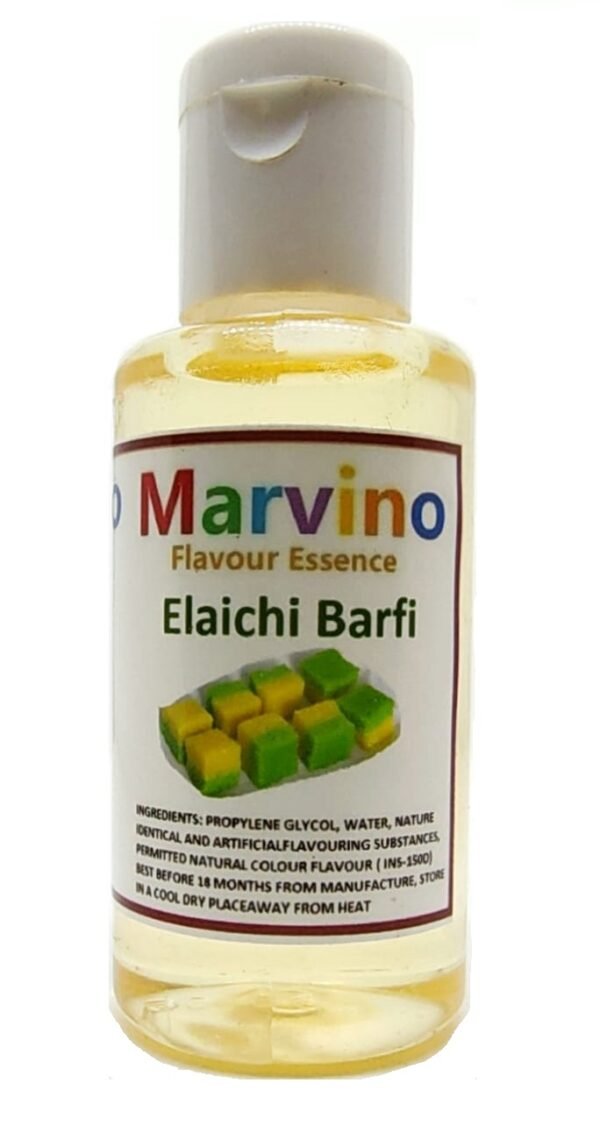 Marvino Elaichi Barfi Food Flavours Essence for Cakes Whipcream Fondant Sweets Ice-Creams Chocolates Flavoring Syrup