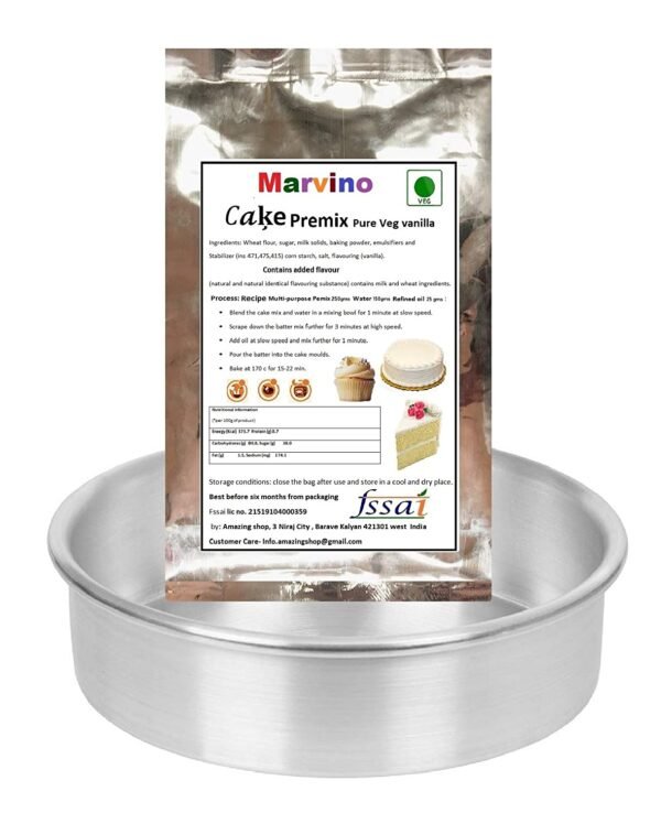Marvino Ready to Bake premix (Vanilla premix with Round Aluminum Mold