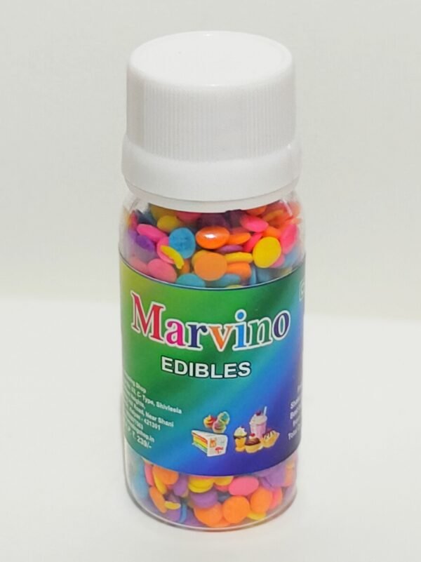 Marvino Edible Colorful Discs For Cake Pastry Ice Cream Sweets Decoration Bottle Pack