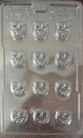Marvino Plastic Chocolate Mould (Cool Face)