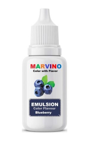 Marvino Emulsion Flavored Color for cakes icecreams pastries whipcreams Jellies Candies (Blueberry flavor color)