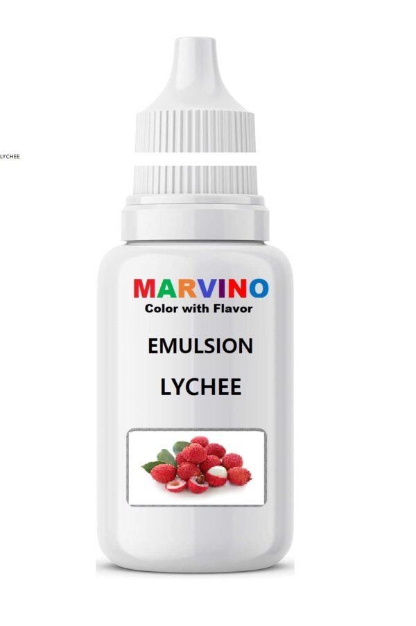 Marvino Emulsion Assorted 20ml Flavored Color for Cakes ice Creams Pastries (LYCHEE)