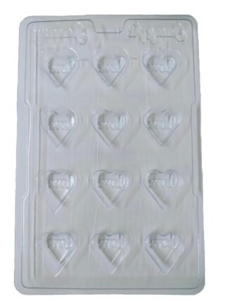 Marvino Plastic Chocolate Mould Design 3(Heart Love)