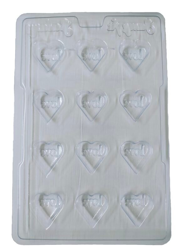 Marvino Plastic Chocolate Mould Design 3(Heart Love)