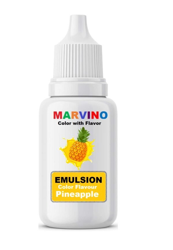 Marvino Emulsion Flavored Color for cakes icecreams pastries whipcreams Jellies Candies( pineapple flavor color)