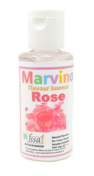 Marvino Rose Flavour Essence Extracts For Cakes Whip-Creams Sweets Chocolates And Icecreams