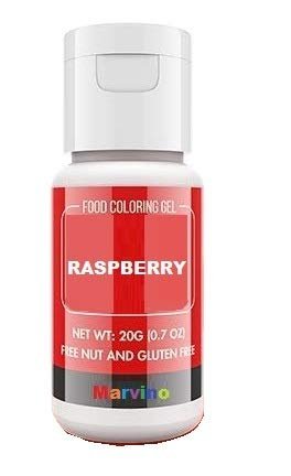Marvino Color Gel Food Colour (20ml) Bottles (Raspberry)