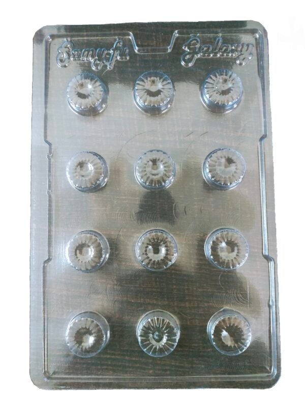 Marvino Plastic Chocolate Mould Design 4 (Raound)