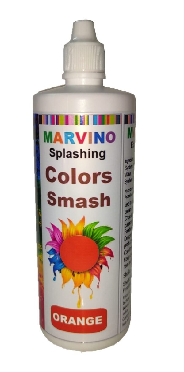 Marvino Splashing Smash Color for Cakes, Whip Cream (Orange)