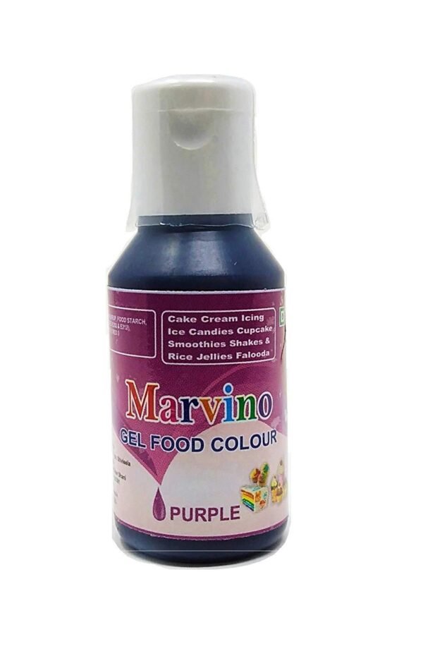 Marvino Edible Concentrated Gel Icing Food Colors (Purple)