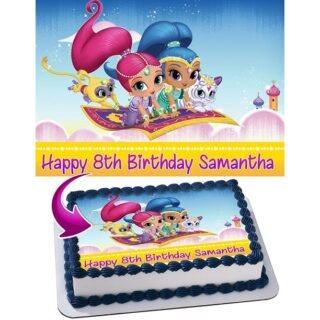 Marvino Edible Cake Topper Decorative Sheet Sugar Frosting Icing Cake Photo Decoration Ready to Use 28X20cms (Design 17)