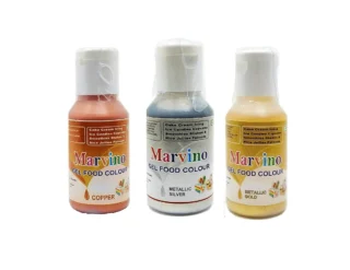 Marvino Edible Glittering Shining Gel Color New Copper Silver Gold For Cake Lcing
