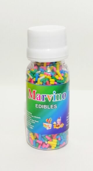 Marvino Edible Colorful Sprinkles For Cake Pastry Ice Cream Sweets Decoration Bottle Pack