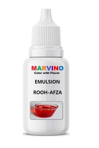 Marvino Emulsion Assorted 20ml Flavored Color for Cakes ice Creams Pastries(rooh-afza)