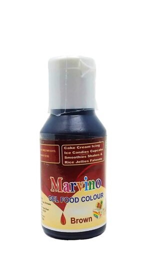 Marvino Edible Concentrated Gel Icing Food Colors (Brown)