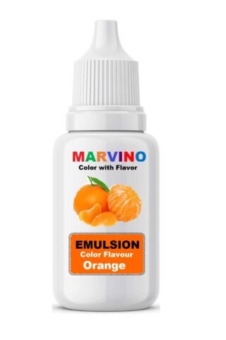 Marvino Emulsion Flavored Color for cakes icecreams pastries whipcreams Jellies Candies ( Orange flavor color)