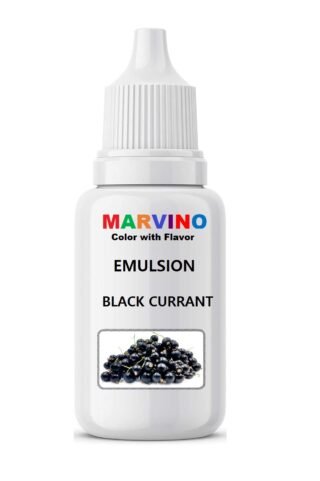 Marvino Emulsion Assorted 20ml Flavored Color for Cakes ice Creams Pastries (BLACK CURRANT)