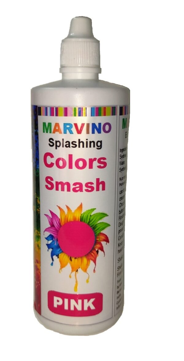 Marvino Splashing Smash Color for Cakes, Whip Cream (Pink)