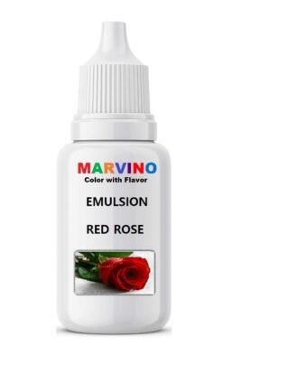 Marvino Emulsion Assorted 20ml Flavored Color for Cakes ice Creams Pastries (red rose)