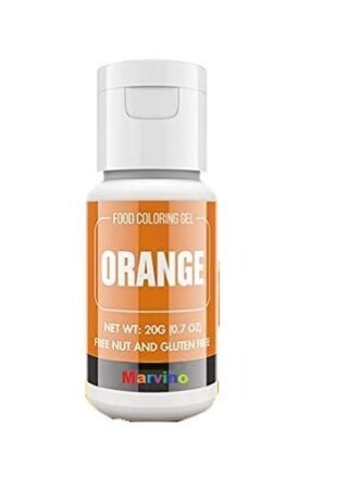 Marvino Color Gel Food Colour (20ml) Bottles (Orange)