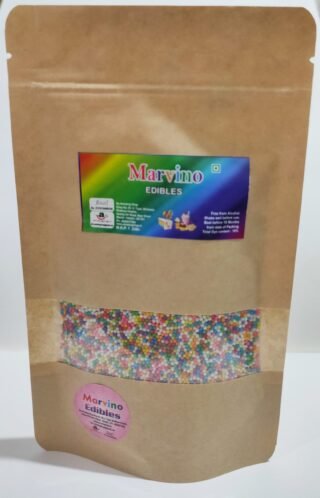 Marvino Edible Colorful Rainbow Sugar Balls For Cake Pastry Ice Cream Sweets Decoration Pack Of (1)