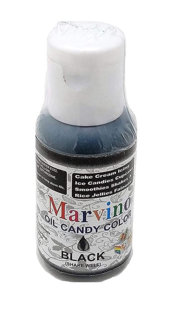Marvino Candy Food Gel Colors (Oil Color ) (Candy Color Black)