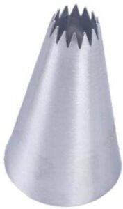 Marvino 348 Piping Nozzle Cream Decorating Open Star Tip Steel Star Icing Nozzle