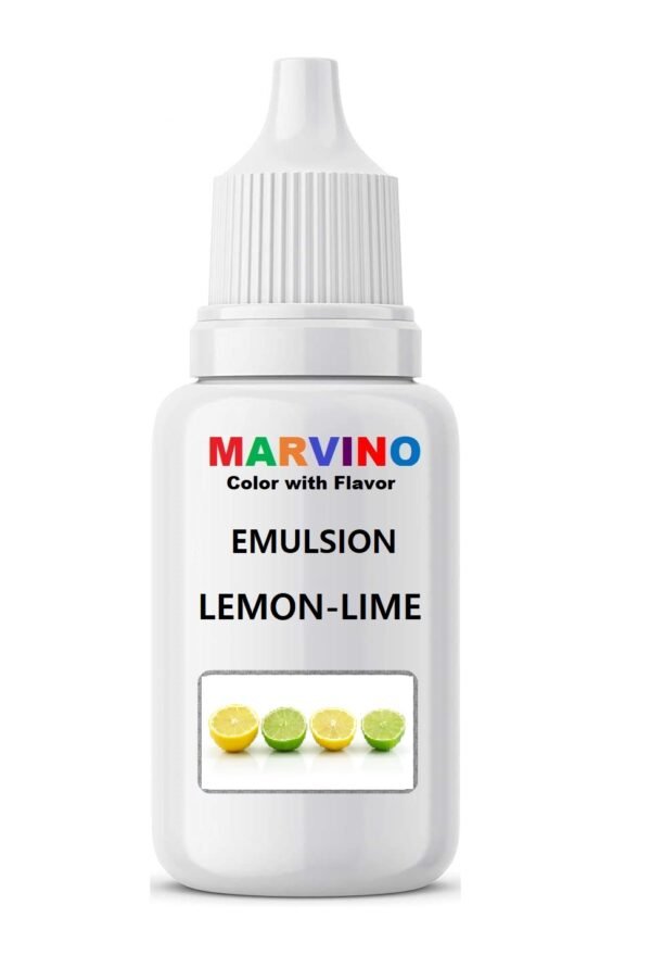 Marvino Emulsion Assorted 20ml Flavored Color for Cakes ice Creams Pastries (LEMON LIME)