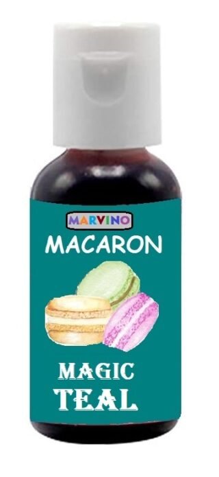 Marvino Macarons Color, Food Colours 20 gm ( Magic Teal  )