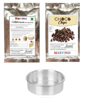 Marvino Ready to Bake premix (Vanilla premix with Choco Chips Round Cake Aluminum Mold)