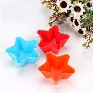 Marvino Reusable Silicone Baking Muffin Cups Cup Cake Liners Pack of 24 (6 Shapes)