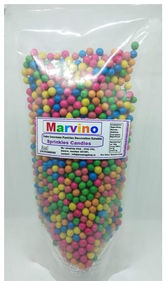 Marvino Edible Big Colorfull Ball Sprinkles for Cake Pastry Ice Cream Sweets Decoration( Mix Colorful Ball A1)
