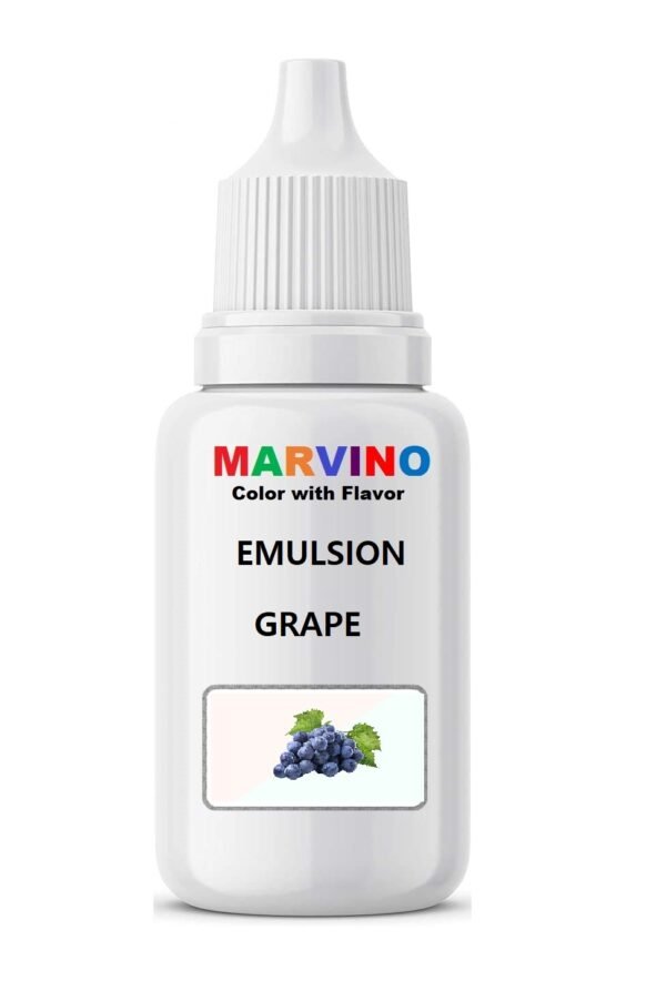 Marvino Emulsion Assorted 20ml Flavored Color for Cakes ice Creams Pastries (GRAPE)