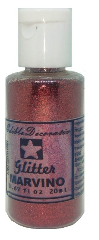 Marvino Edible Glitter for Cakes, Ice Cream, Whipcream, Pastries, Makeup, Art and Craft (Copper)