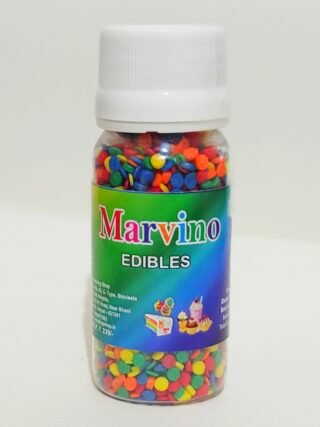 Marvino Edible Colorful Small Disc Decor For Cake Pastry Ice Cream Sweets Decoration Bottle Pack