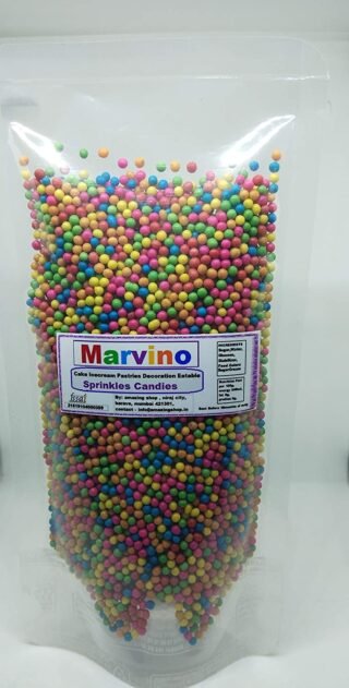 Marvino Edible Colorfull Small Mix Balls Sprinkles for Cake Pastry Ice Cream Sweets Decorat(Mix Color A7)