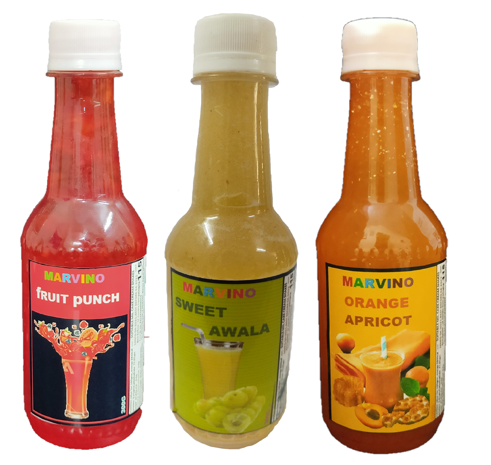 Marvino Fruit Punch,Sweet Awala,Orange Appricot 300grm (Pack of 3)