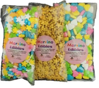 Marvino Edible Cake Decoration Stars & Hearts