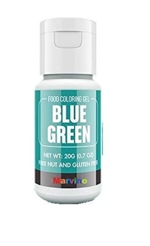 Marvino Color Gel Food Colour (20ml) Bottles (Bluegreen)