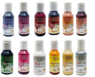 Marvino Edible Concentrated Gel Icing Food Colors (12 Gel Food Color)