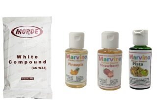 Marvino Pineapple, Strawberry , Pista Essence & White Chocolate Compound For Chocolates , Cakes